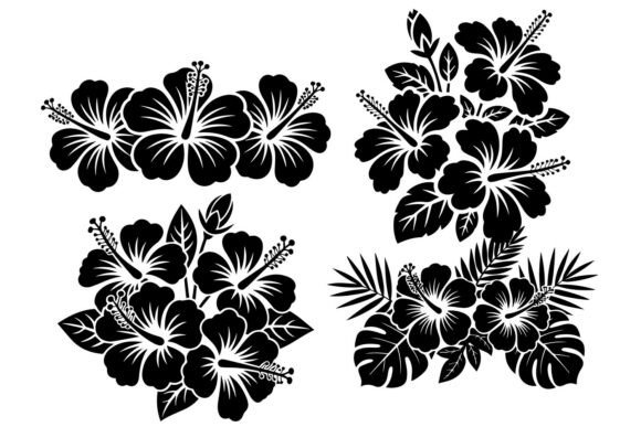 Download Hibiscus Flower Silhouette Svg - Premium Bundle