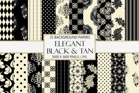 Download Seamless Black and Tan Scrapbook Paper - Scrapbook paper Collection