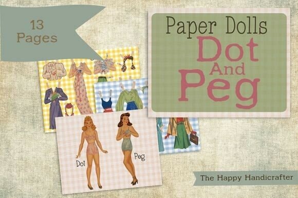 Download Vintage Paper Dolls – Dot &amp; Peg - Vintage paper Collection